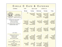 Tablet Screenshot of circleccatering.com